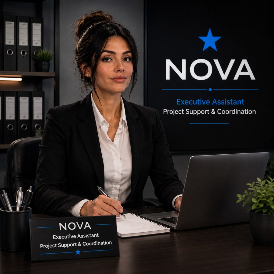 Visual representation of NOVA, LANDING's digital executive assistant